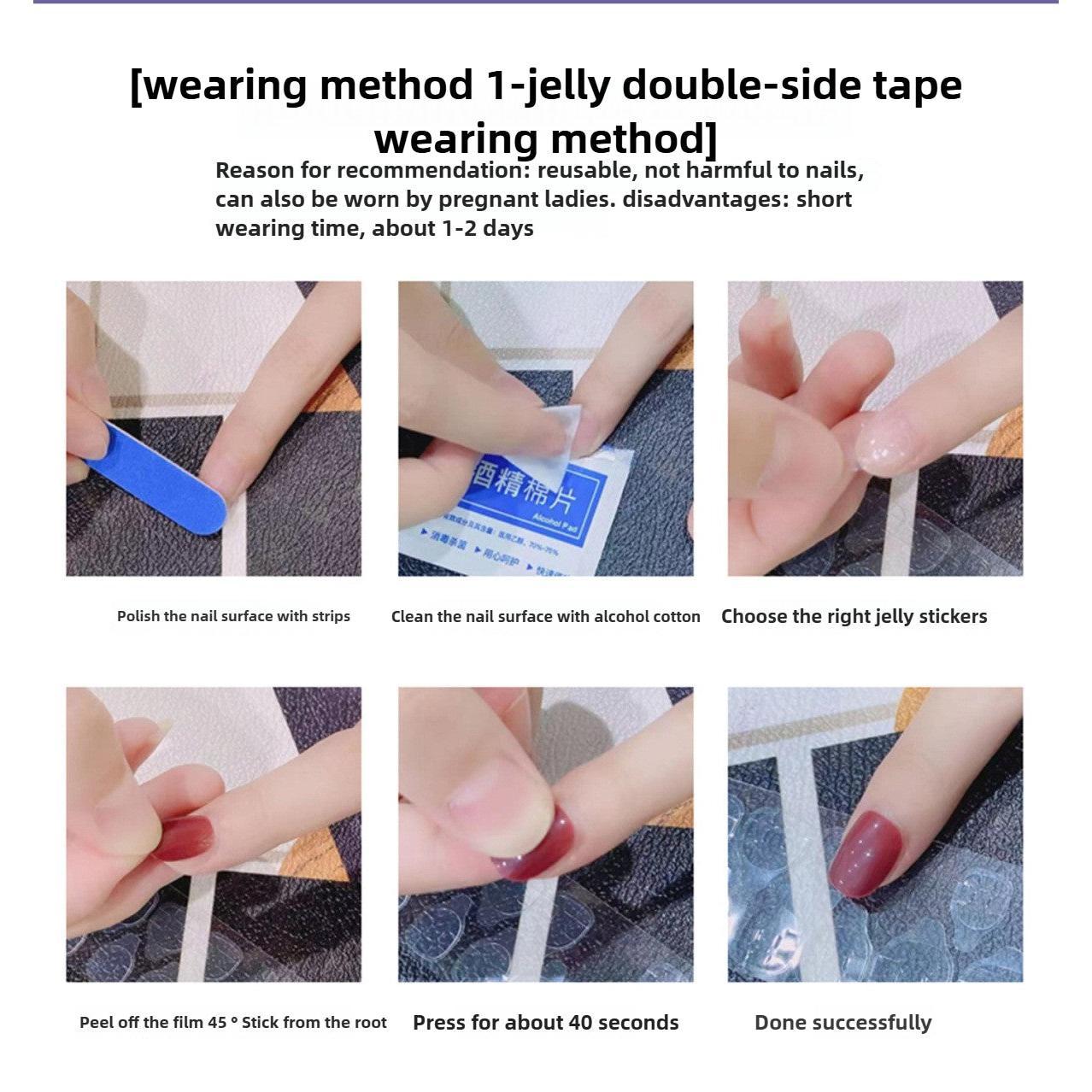 1071 Handmade Nail Wear Nail Art Reusable Press on Nails False Nails