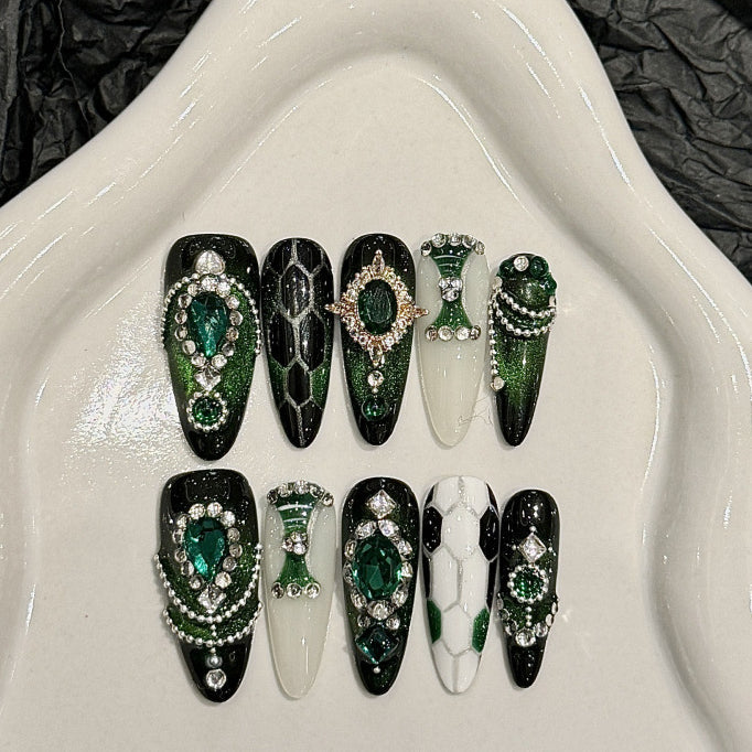Siren Call Handmade Press-On Nails | Removable, Reusable