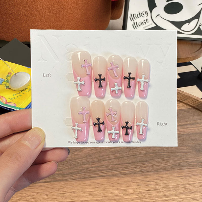 Velvet Rose Handmade Press-On Nails | Removable, Reusable