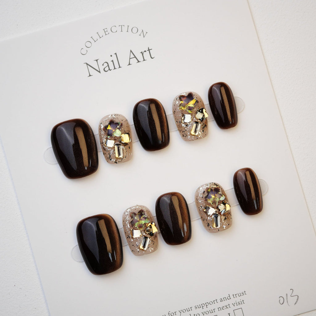 Velvet Venom Handmade Press-On Nails | Removable, Reusable