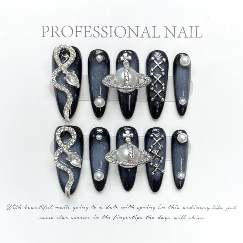 Siren Call Handmade Press-On Nails | Removable, Reusable