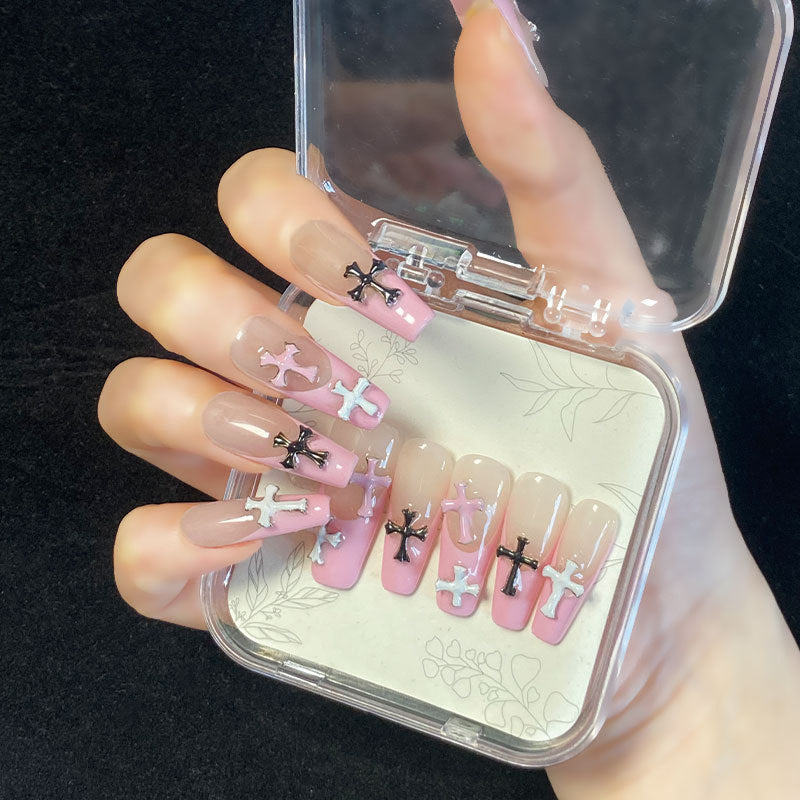 Velvet Rose Handmade Press-On Nails | Removable, Reusable