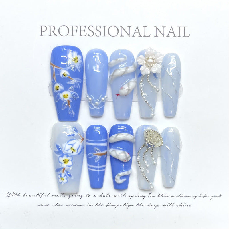 Siren Call Handmade Press-On Nails | Removable, Reusable