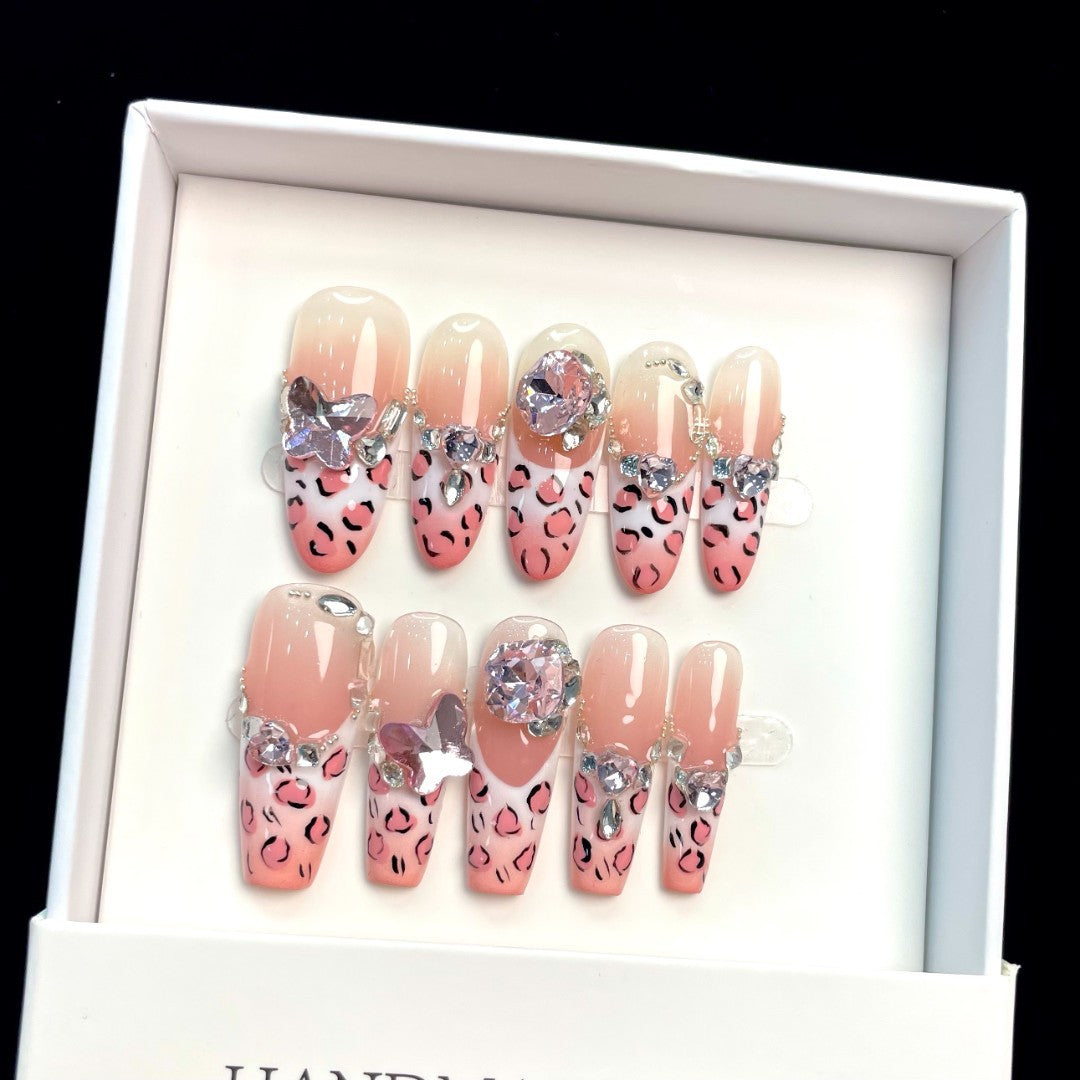 Onyx Crown Handmade Press-On Nails | Removable, Reusable