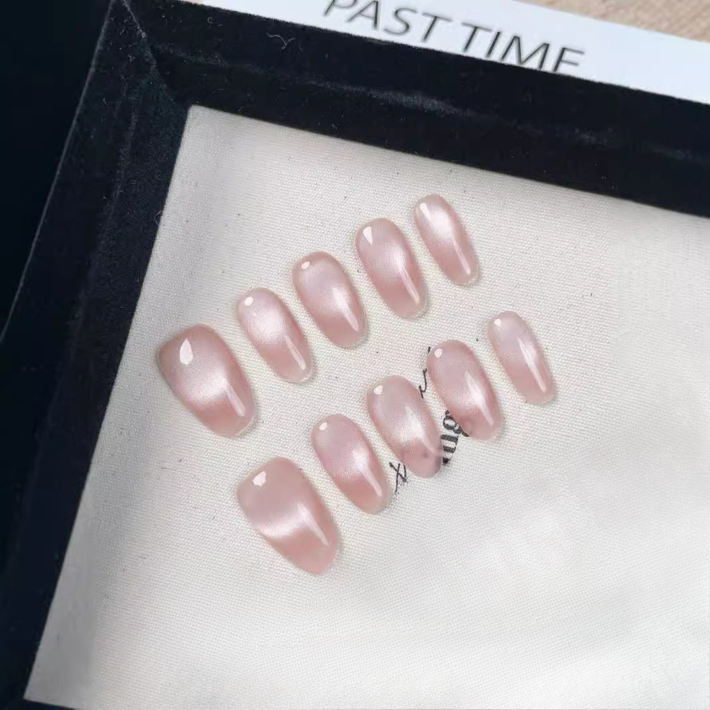 Blush Luxe Handmade Press-On Nails | Removable, Reusable